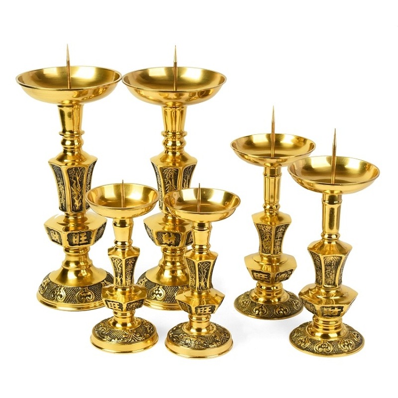 Candle Supplies Luxury - Bir çift lüks ve gösterişli pirinç